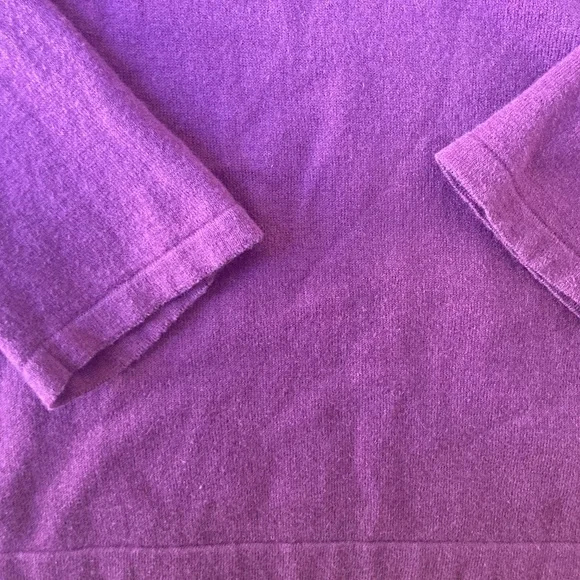 J.Jill Sweater Pullover V Neck Women's Medium Cotton Cashmere - Picture 4 of 9